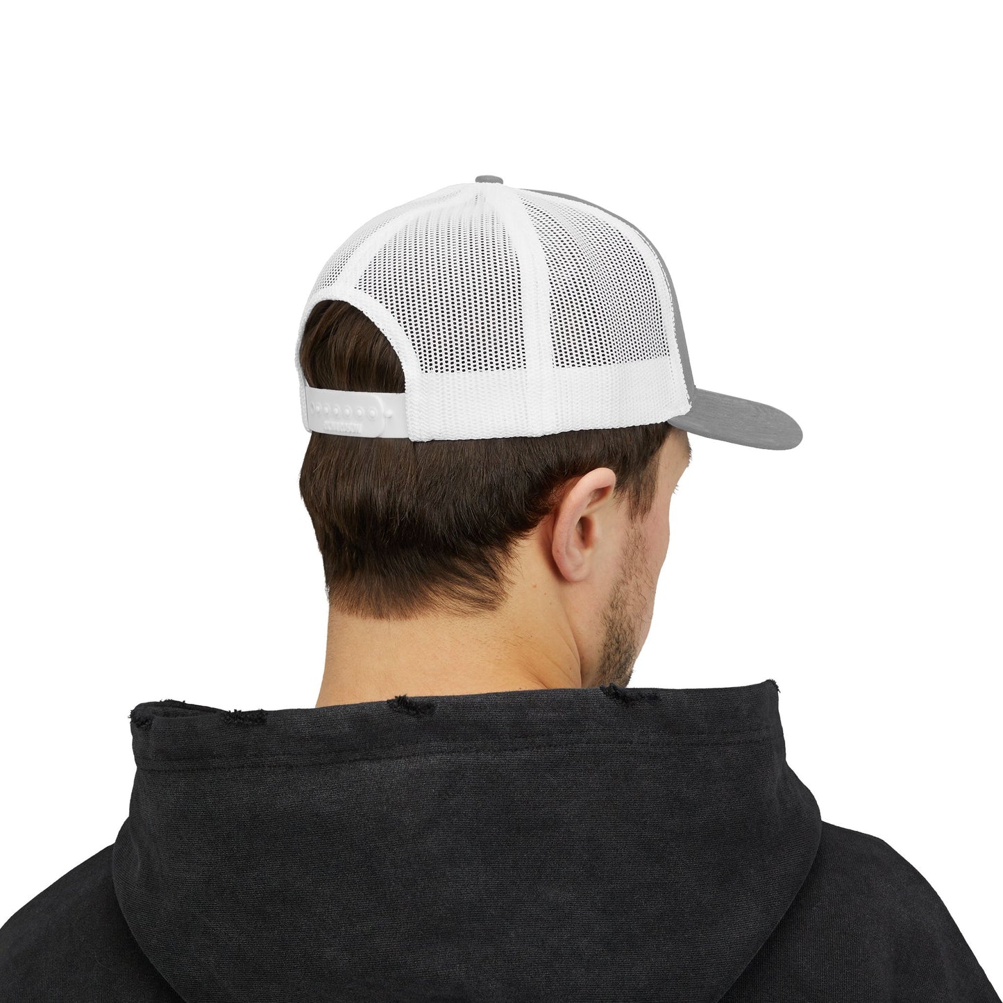 Peace Love Snapback Trucker Cap | Trendy Hat for Outdoor Enthusiasts, Perfect for Festivals, Road Trips, and Everyday Style