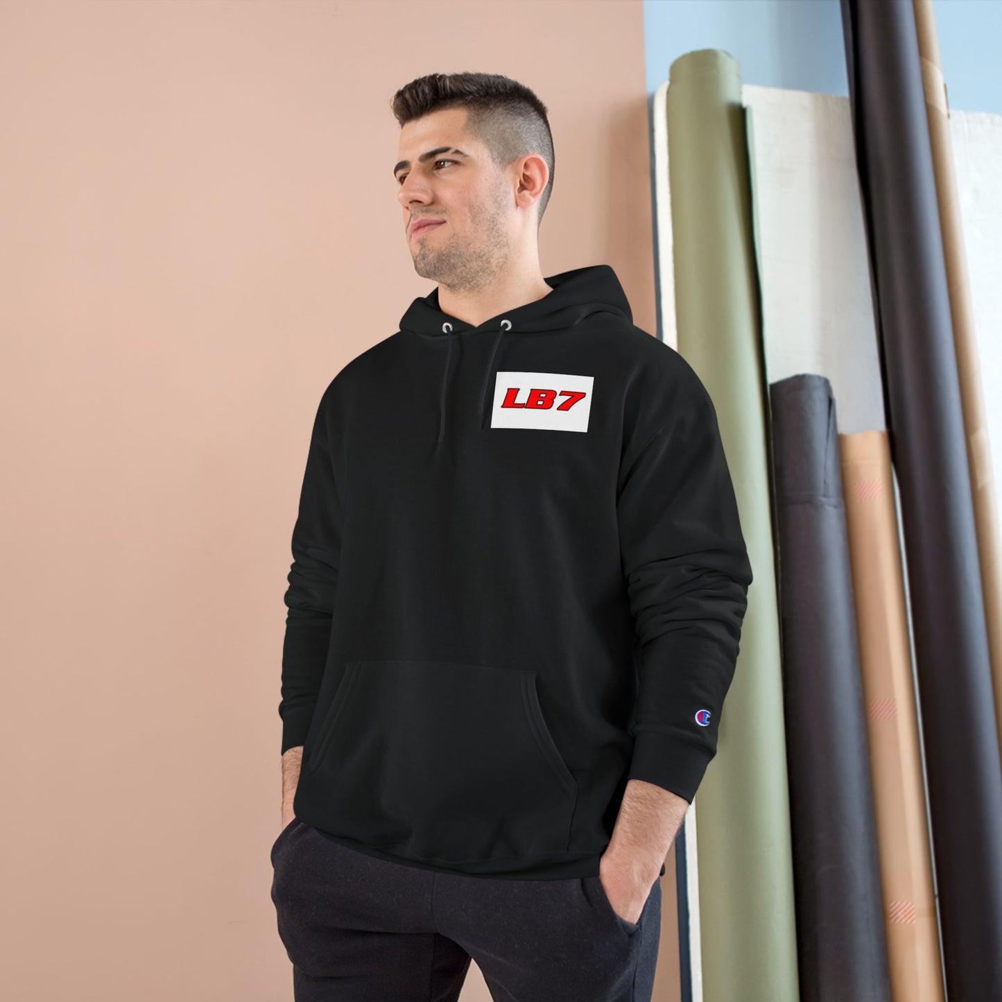 Stylish Champion Hoodie with LB7 and Duramax Designs, Perfect for Casual Days, Gifts, Sports Wear, Streetwear