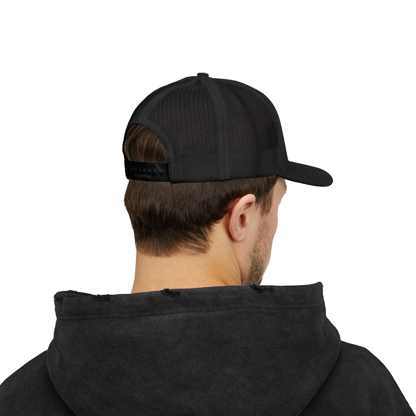 Peace Love Snapback Trucker Cap | Trendy Hat for Outdoor Enthusiasts, Perfect for Festivals, Road Trips, and Everyday Style