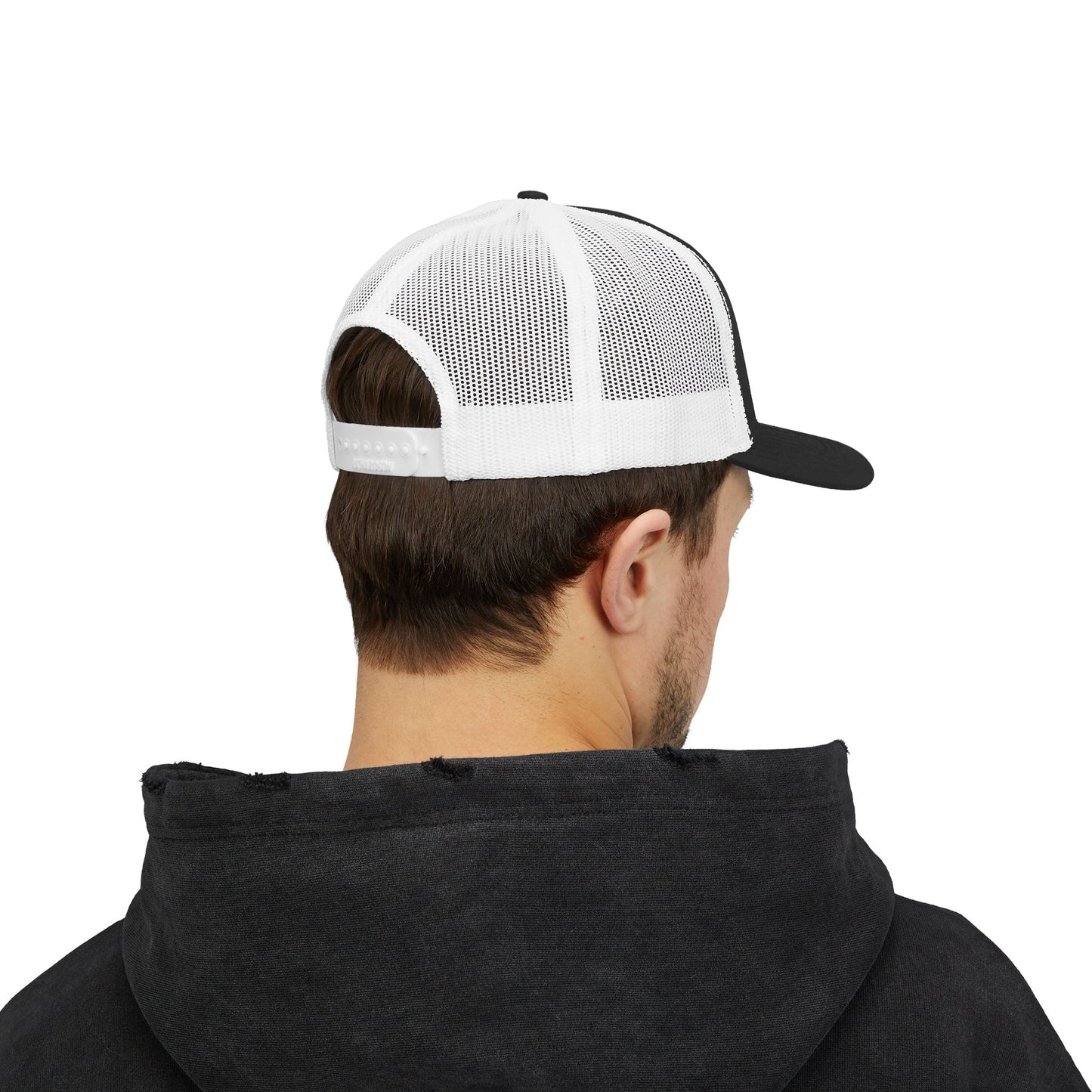 Peace Love Snapback Trucker Cap | Trendy Hat for Outdoor Enthusiasts, Perfect for Festivals, Road Trips, and Everyday Style