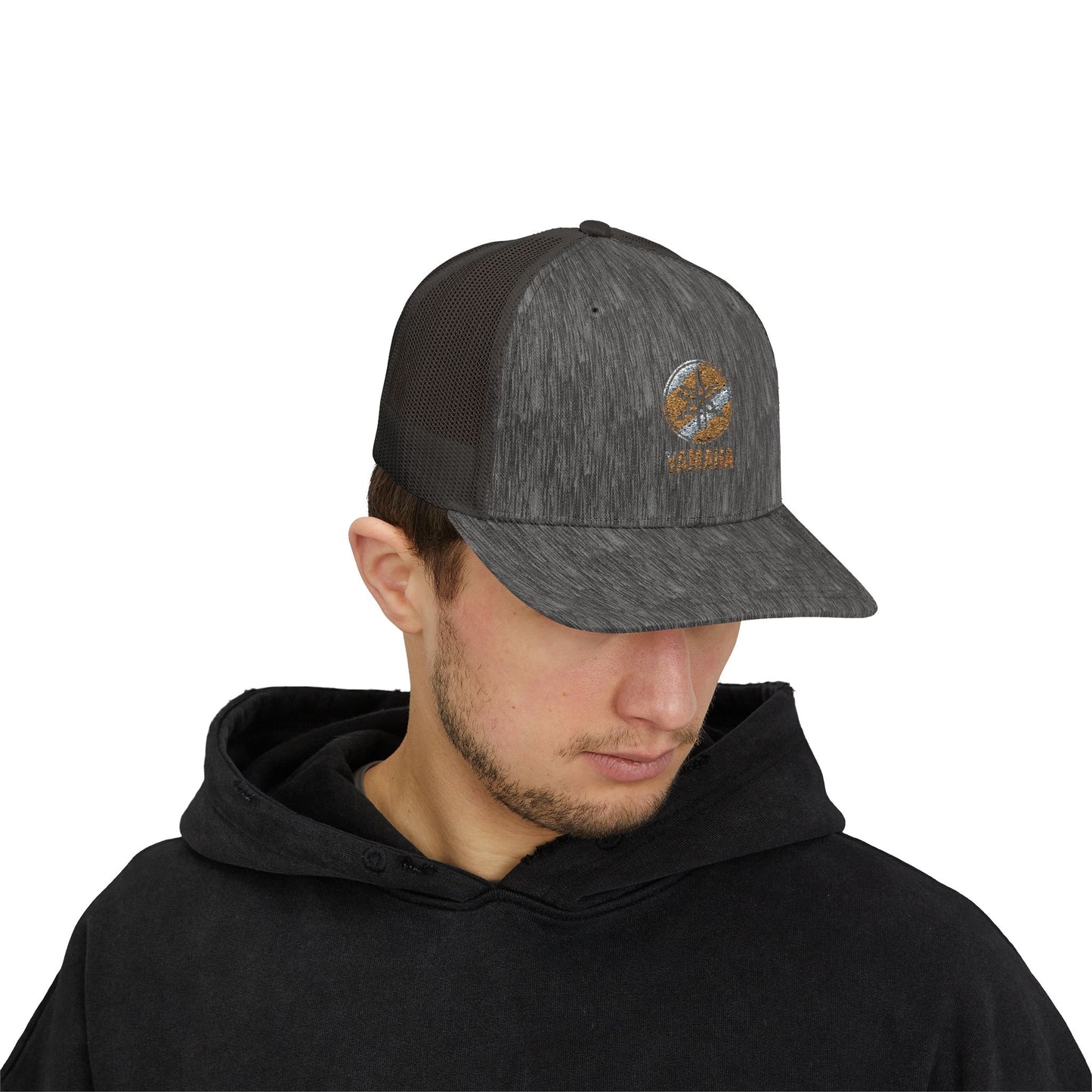Peace Love Snapback Trucker Cap | Trendy Hat for Outdoor Enthusiasts, Perfect for Festivals, Road Trips, and Everyday Style